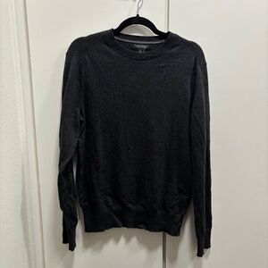 Banana Republic Men’s Small Dark Grey Cotton Cashmere Long Sleeve Sweater